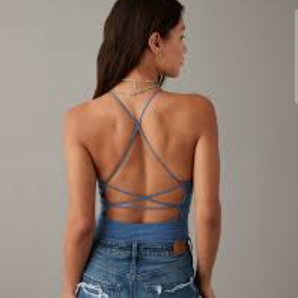 NWOT American Eagle Bungee Cami Bodysuit. Size S.
